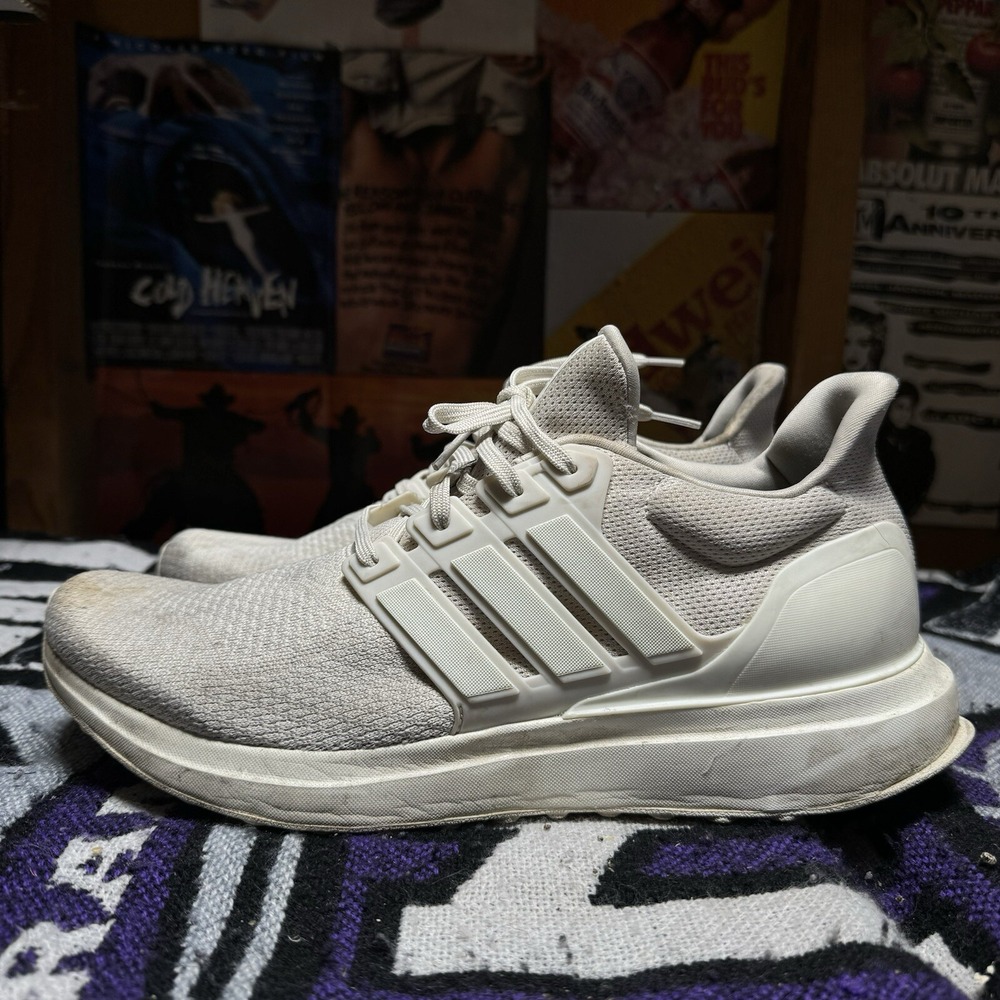 Size 12- Adidas Men's UBounce DNA Shoes - Alumina / Off White / Alumina